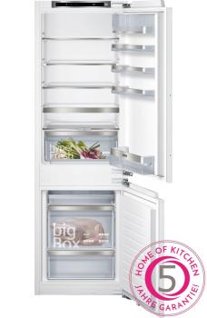 Siemens KI86SAFE0 - iQ500, Einbau-Kühl-Gefrier-Kombination mit Gefrierbereich unten, Flachscharnier, Nische 56 x 178 cm